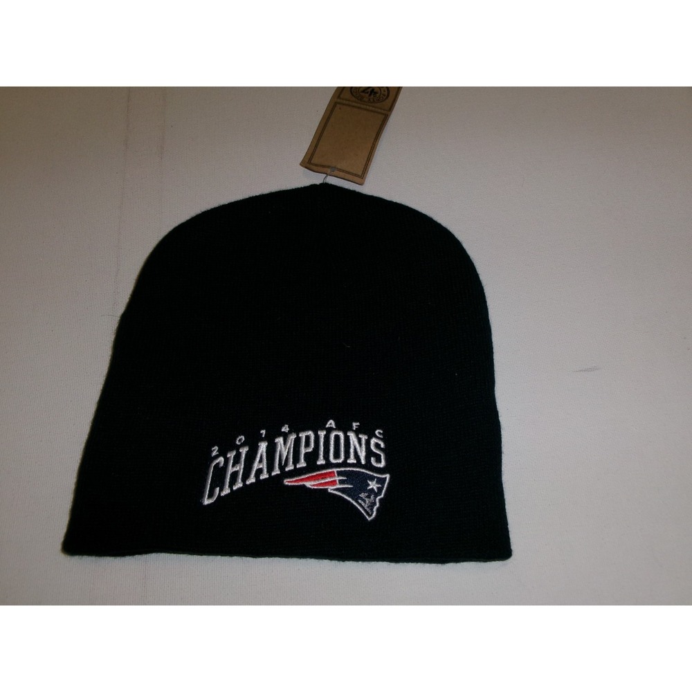 NEW ENGLAND PATRIOTS KNIT BEANIE TOBOGGAN Y2K 00s HAT CAP VINTAGE DEADSTOCK U5